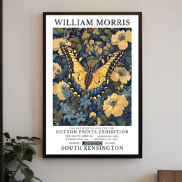 William Morris Butterfly and Floral Heritage Artistic Poster
