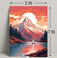 Serene Mountain Retreat Poster PosterGoat