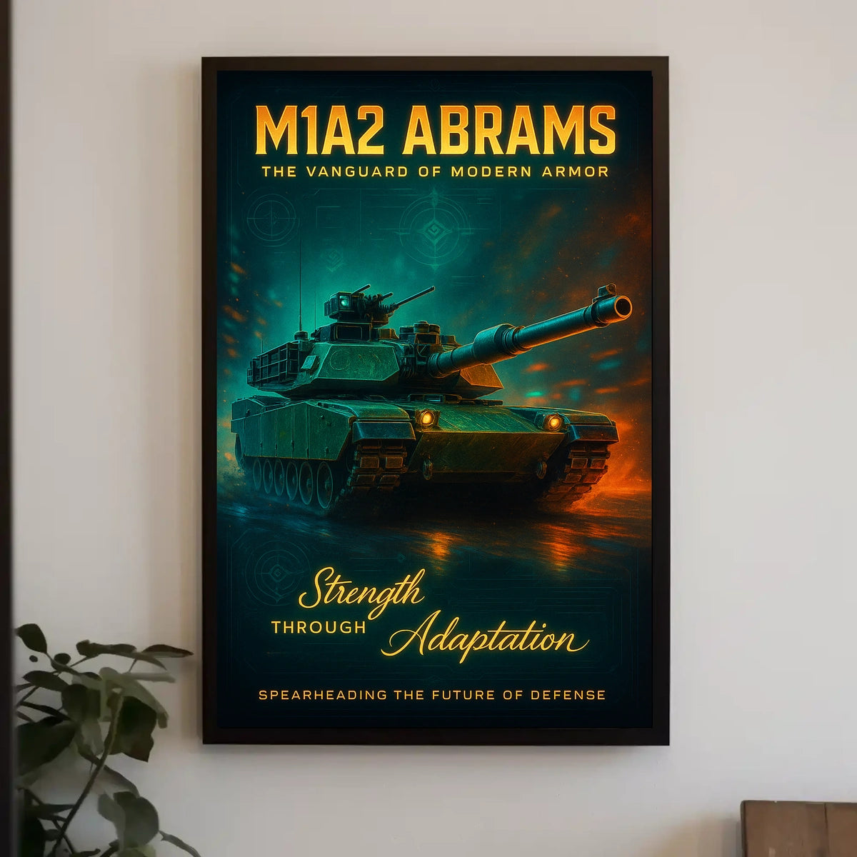 M1A2 Abrams The Vanguard Of Modern Poster