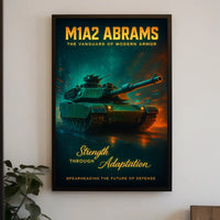 M1A2 Abrams The Vanguard Of Modern Poster