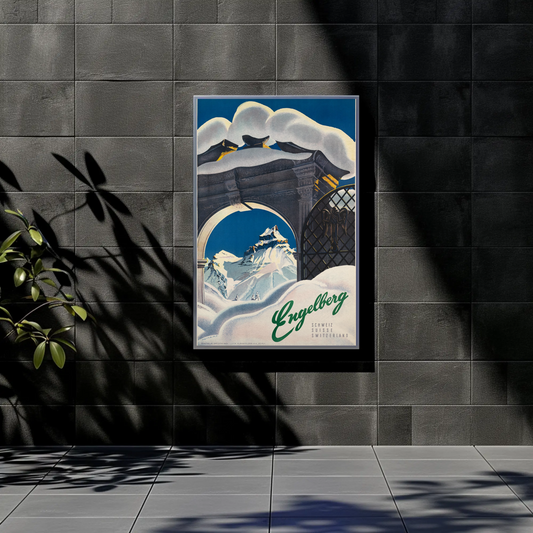 Engelberg Vintage Travel Poster