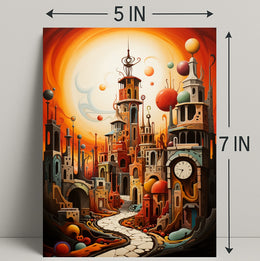 Surreal Cityscape Surreal Poster