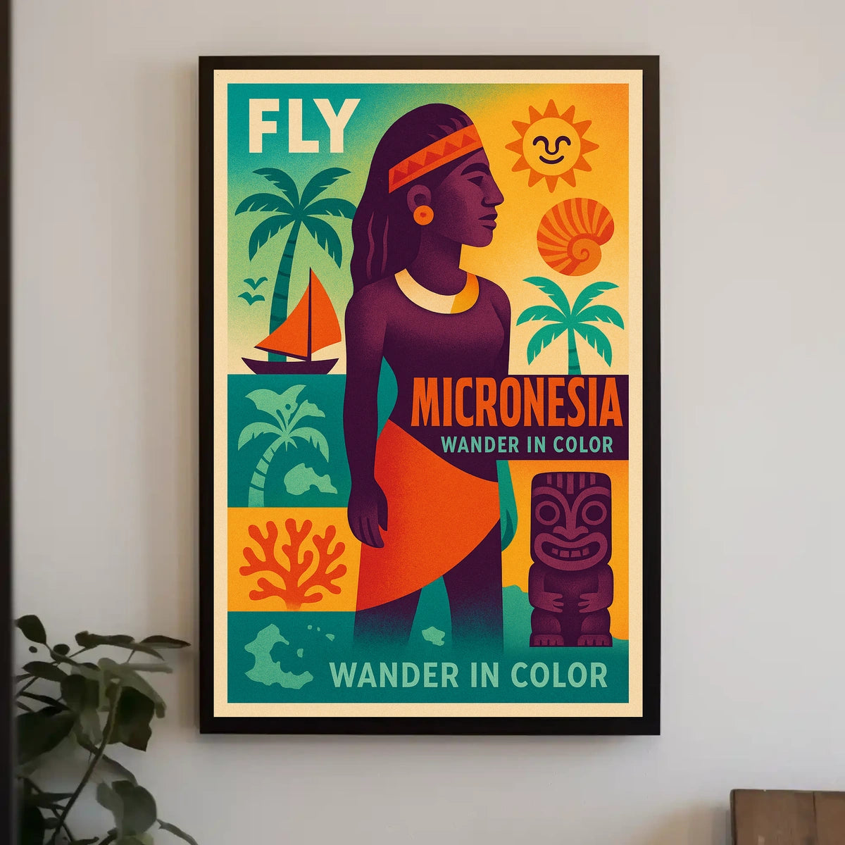 Wander in Color Micronesia Poster