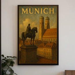 Munich Cityscape Poster
