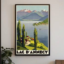 Lac DAnnecy Travel Poster