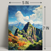 Geometric Beauty Of Machu Picchu Poster