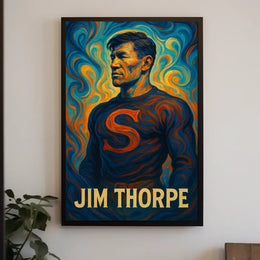 Jim Thorpe Legendary Athlete Poster