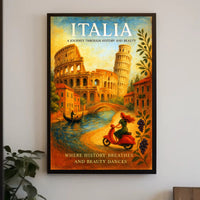 Italia A Journey Through History and Beauty Poster