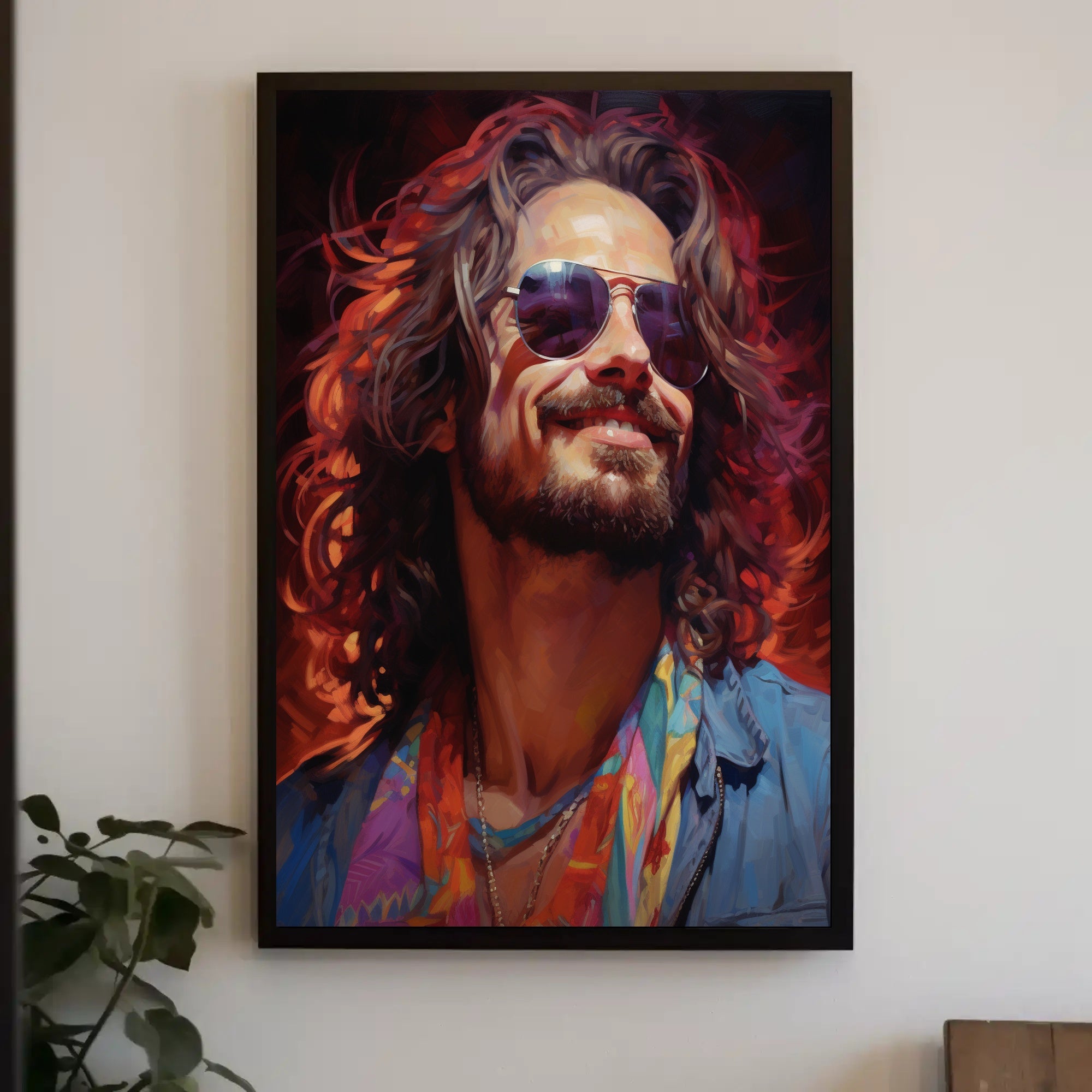 Vibrant Portrait Of A Free Spirit Poster PosterGoat