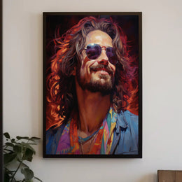 Vibrant Portrait Of A Free Spirit Poster PosterGoat