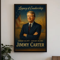 Jimmy Carter Presidential Era Wall Art Print PosterGoat