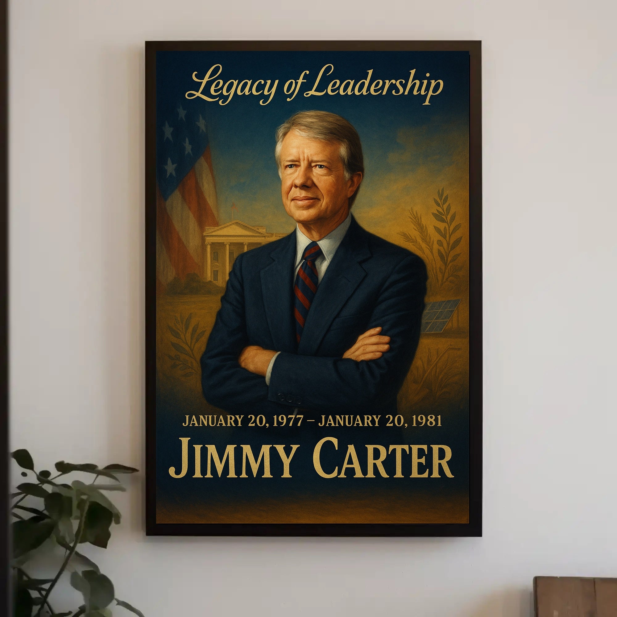 Jimmy Carter Presidential Era Wall Art Print PosterGoat