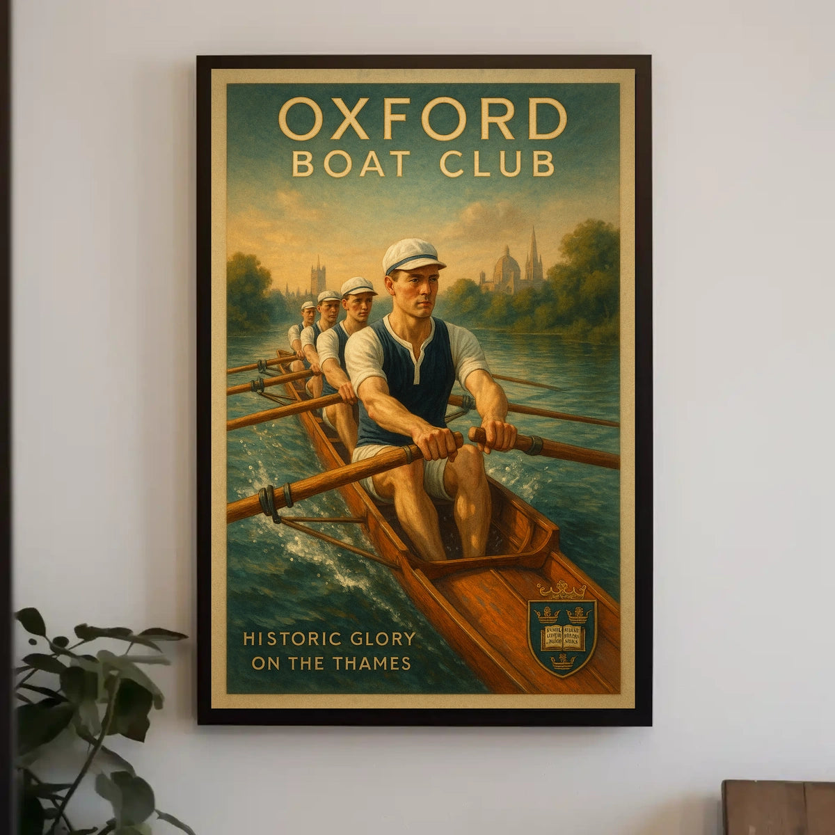 Oxford Boat Club Historic Glory on the Thames Poster