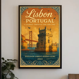 Lisbon, Portugal A Journey Through Time and Tide Poster