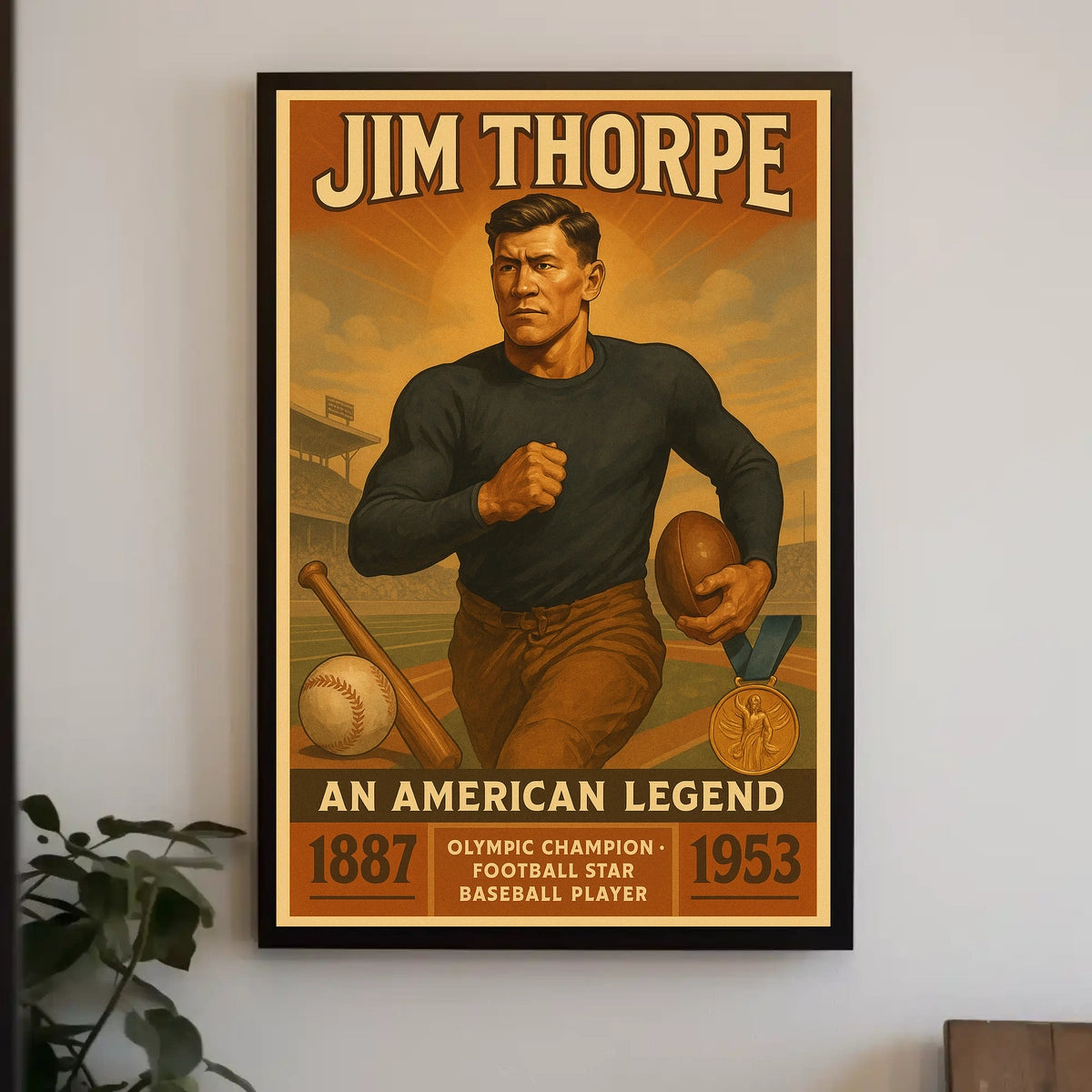 Jim Thorpe The Ultimate Sports Legend Poster