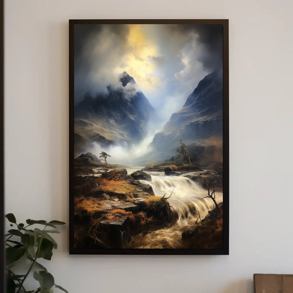 Majestic Mountain Landscape: Photorealistic National Park Poster