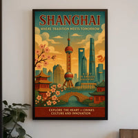 Shanghai Where Tradition Meets Tomorrow Poster
