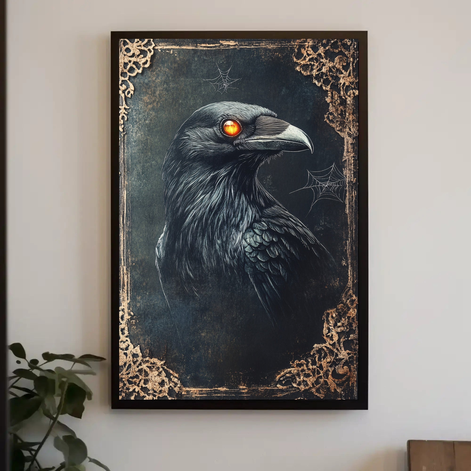 Mystical Raven Portrait Poster