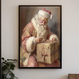SantaS Gift Preparation Poster