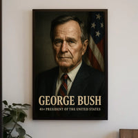 George Bush 41st President Poster Wall Art Decor Tribute