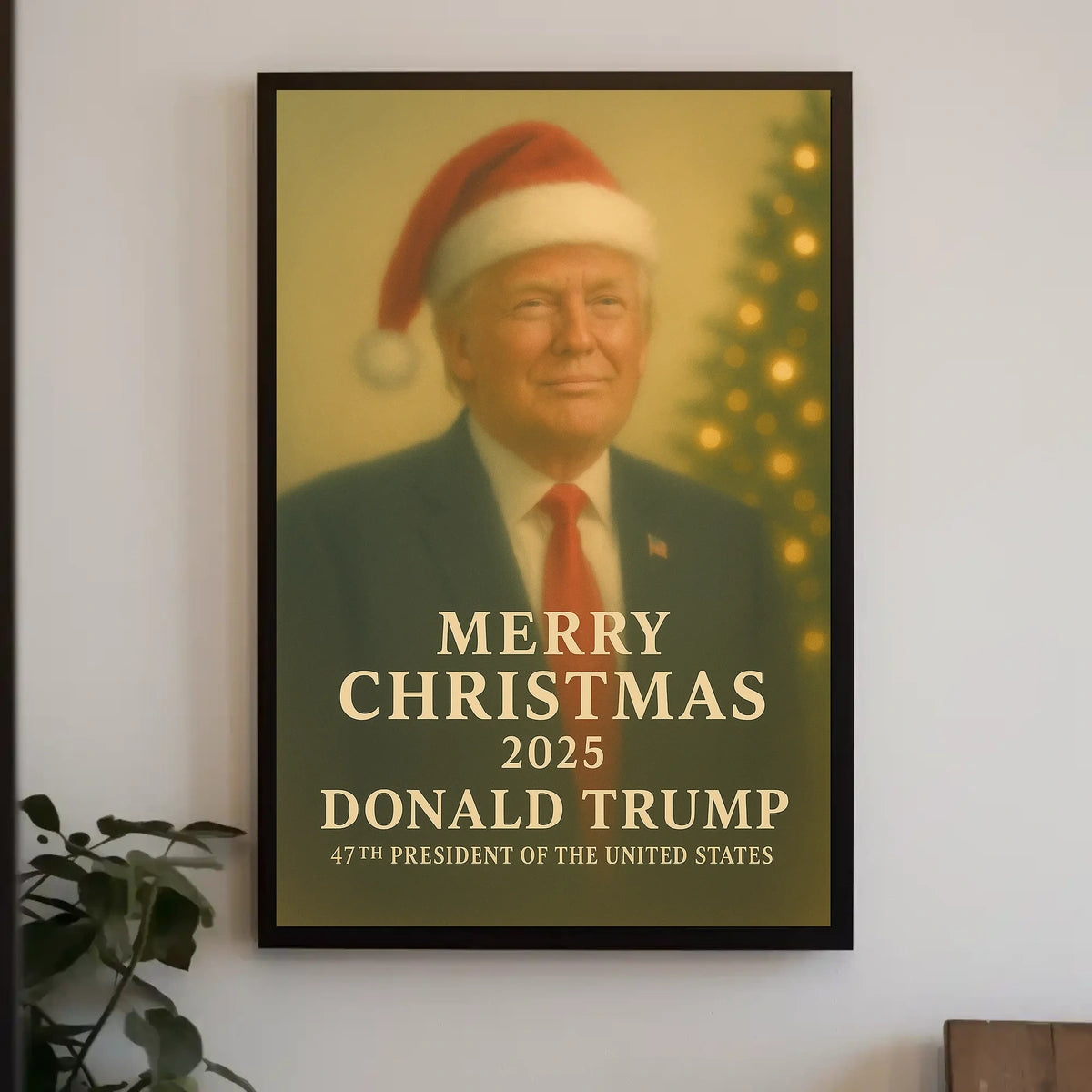 Festive Formal Christmas Design Art Poster