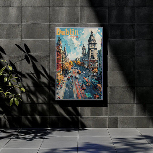 Vintage Poster - Dublin Grand Avenue