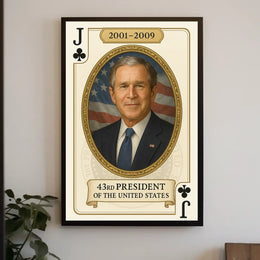 Forty Third President Of The United States Portrait Poster