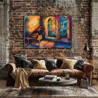 Grand Piano in Dreamlike Abstract Artwork Poster