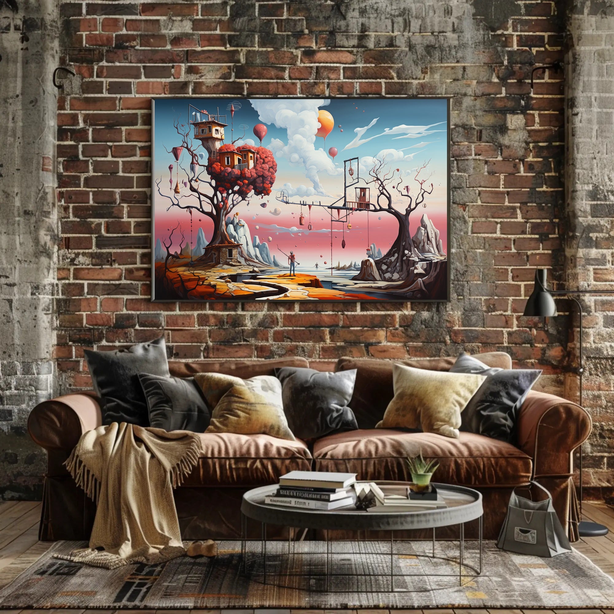 Dreamlike Whimsical Trees Fantasy Mythology Poster