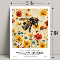 William Morris Vintage Bee Botanical Artistic Poster
