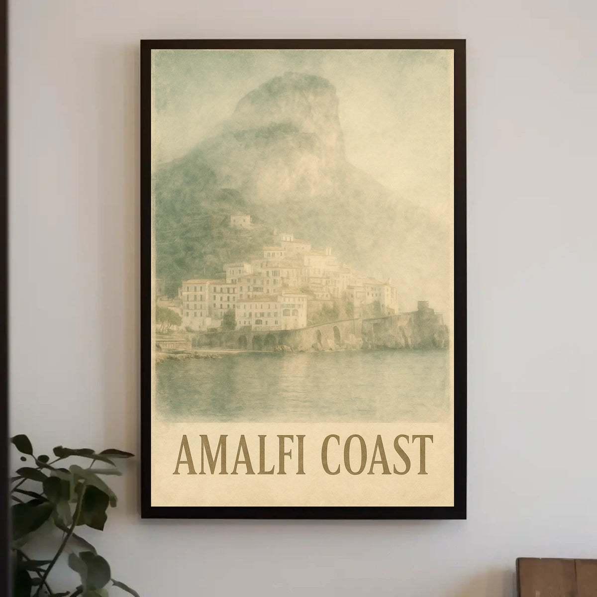 Amalfi Coast Poster Wall Art 18x24 Scenic Print Decor