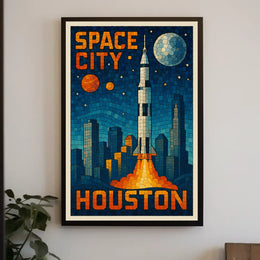 Space City Houston Poster