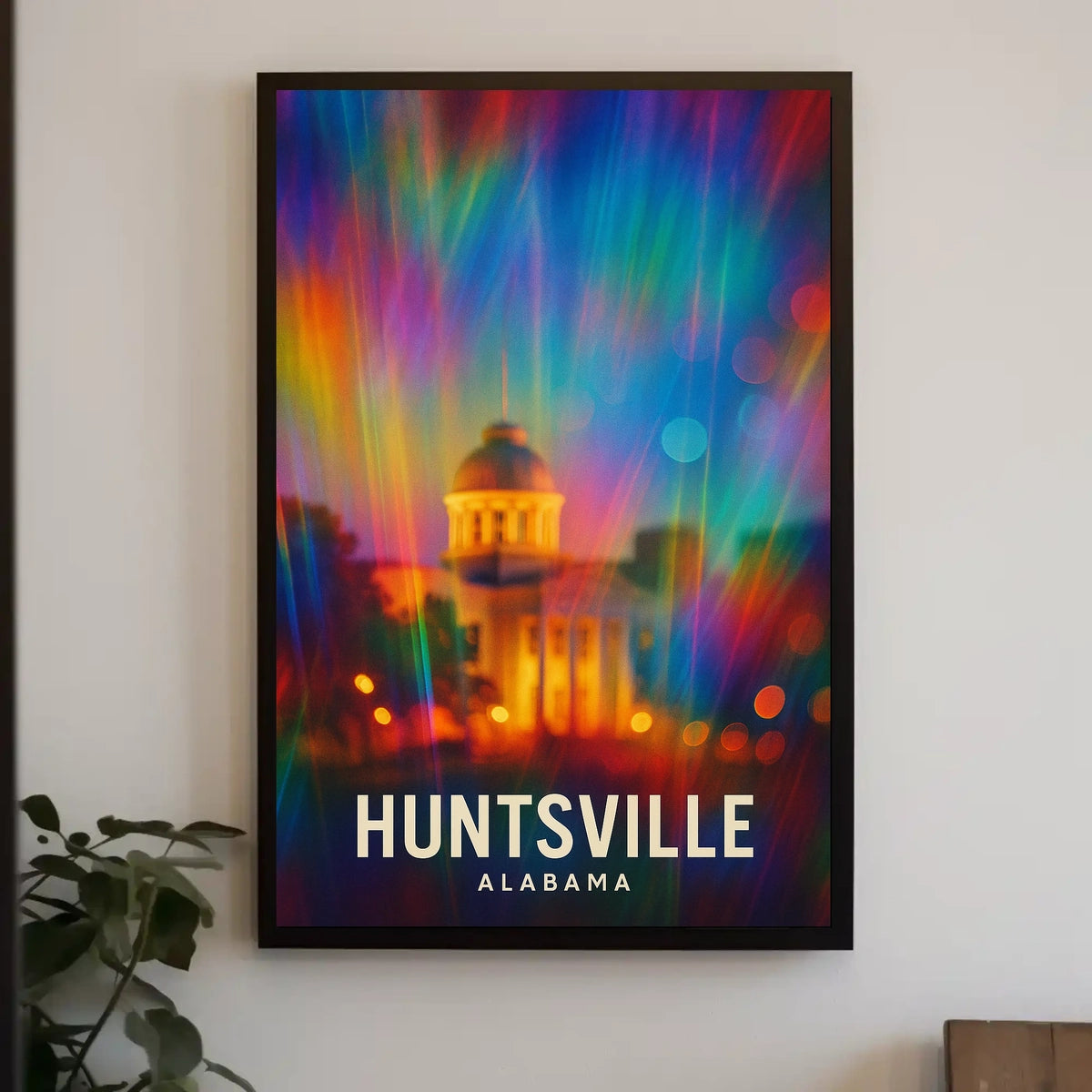 Huntsville Alabama Cityscape Wanderlust Minimalist Poster