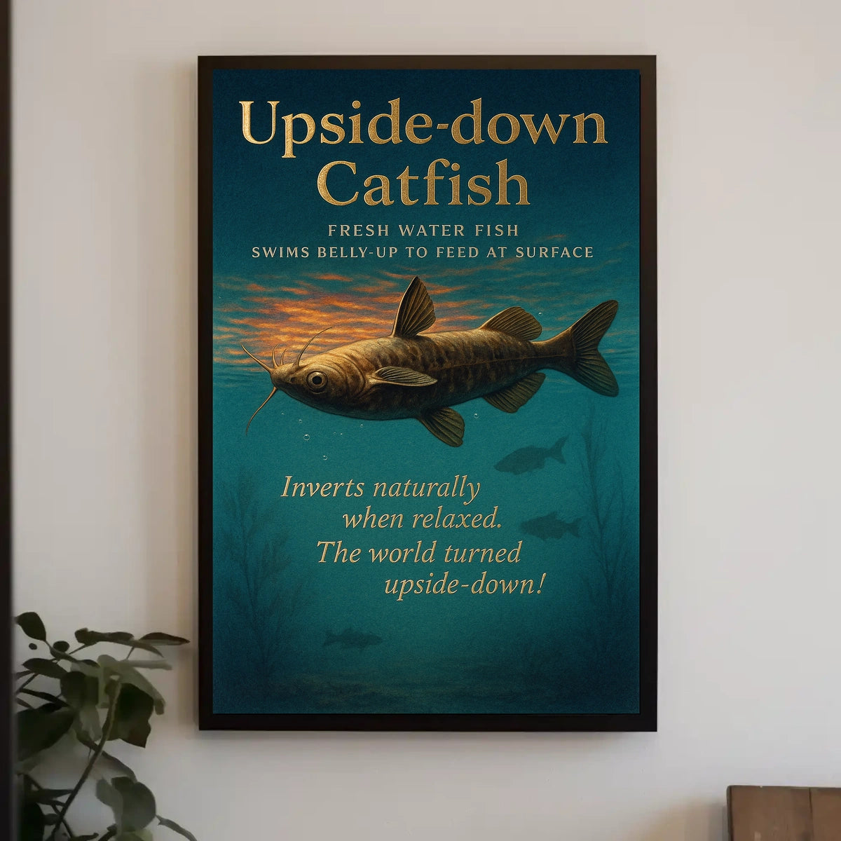 Upside-down Catfish Poster