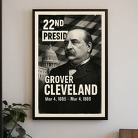 Grover Cleveland 22nd President of the United States Digital Montaje Poster