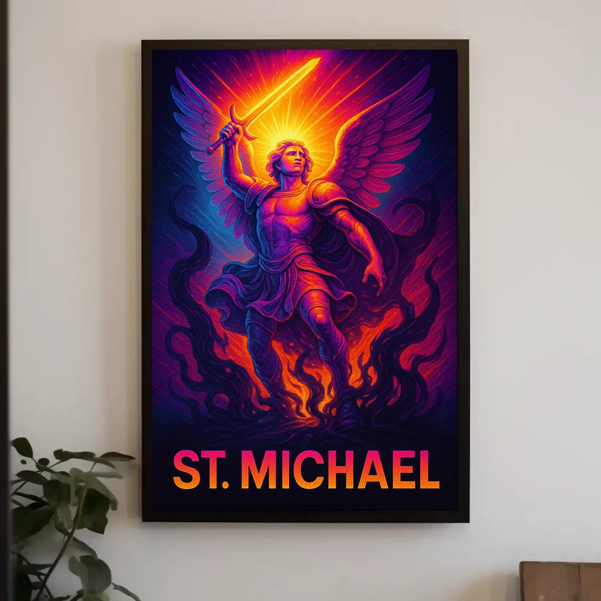 St. Michael The Warrior Archangel Poster