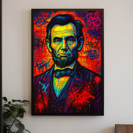 Vibrant Tribute To A Historical Figure Poster