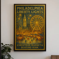Philadelphia Liberty Lights Poster