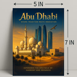 Abu Dhabi: Harmony of Tradition and Progress Travel Poster