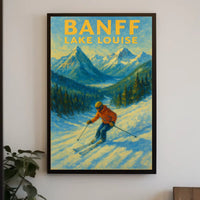 Banff Lake Louise Ski Adventure Poster