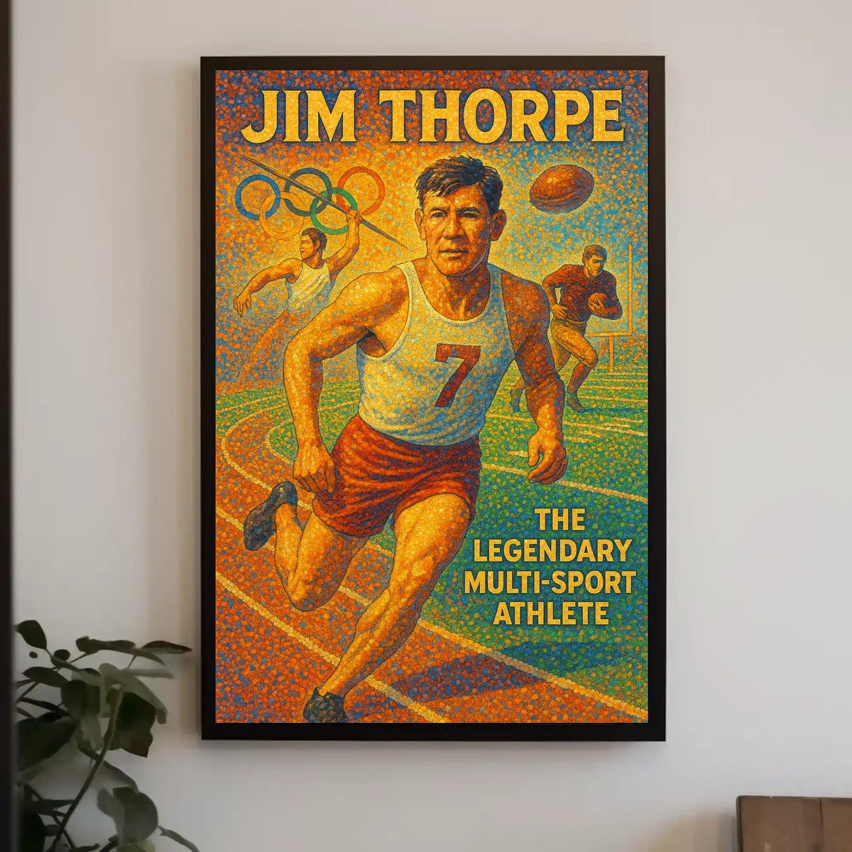 Jim Thorpe Celebrating a Sports Legend Poster