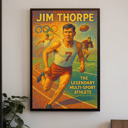 Jim Thorpe Celebrating a Sports Legend Poster