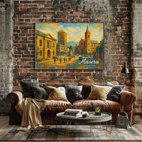 Maseru Cityscape Realism Wanderlust Poster