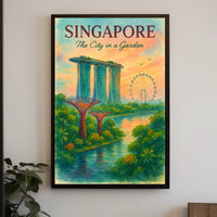 Singapore Serenity: Iconic Landmarks in Watercolor Art