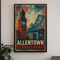 Allentown Skyline Urban Minimalist Poster