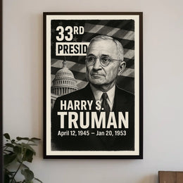 Harry S. Truman 33rd President Poster