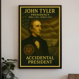 Accidental President John Tyler Historical or Presidential Poster