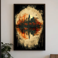 Reflections Of A Cityscape Poster