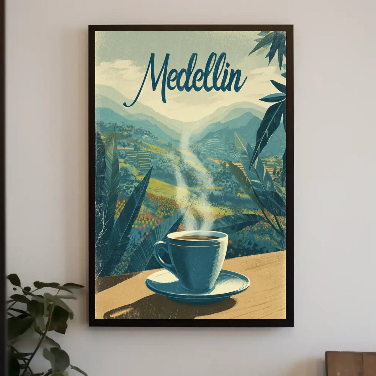 Medellin Coffee Experience Poster