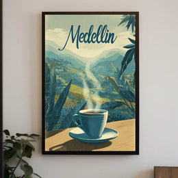 Medellin Coffee Experience Poster